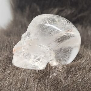 Garden Quartz, Lodolite Skull Crystal Carving